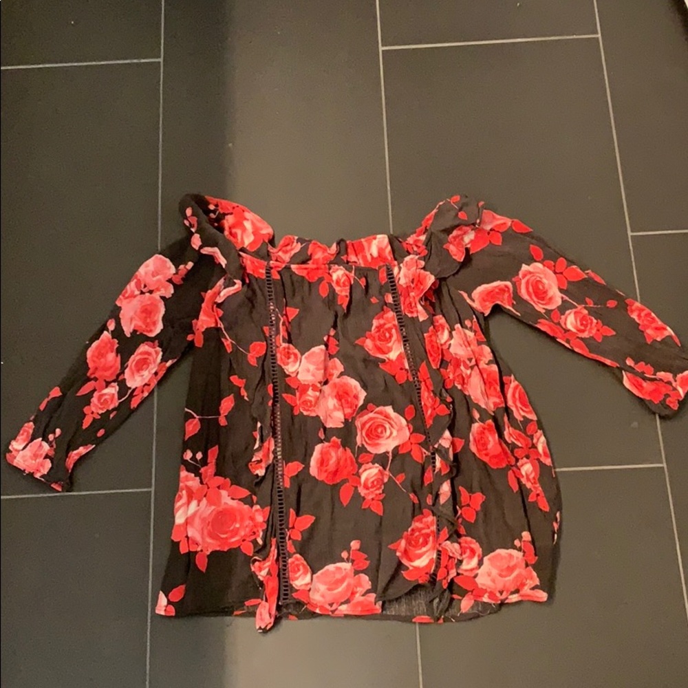 off the shoulder shirt